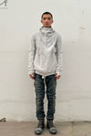 BORIS BIDJAN SABERI Hooded Jacket ZP4.1 TO00002+F0406C Light Gray